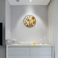 thumbnail image 5 of Yayeee Wall Clock Battery Operated 9.5" Silent Quartz Non-Ticking for Living Room Decor, Beige Sunflowers, 5 of 8
