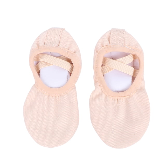 1 par de zapatos de baile ligeros sin cordones, zapatos de yoga, suela de gimnasio, zapatos de ballet para niños y adultos, talla 23