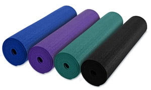 Zon Fitness Pilates Sport Yoga Mat Non Slip 24" x 68" Mesh Bag Durable Anti Bact 