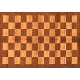 thumbnail image 1 of Ahgly Company Indoor Rectangle Checkered Orange Modern Area Rugs, 4' x 6', 1 of 4