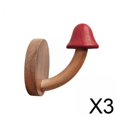 thumbnail image 1 of De Pared Bonitos De Madera Para Colgar Abrigos, Sombreros, Bolsos, Toallas En La Entrada, Color Rojo, 1 of 10
