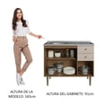 thumbnail image 4 of Alacena Gabinete Bajo Cocina Madesa Gourmet 105 Con Tarja MC, 4 of 5