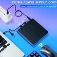 thumbnail image 4 of USB External CD DVD Drive for Laptop, USB 3.0 DVD Player Portable CD/DVD Burner, CD ROM External DVD Drive for Laptop Compatible with Laptop Desktop PC Windows 11/10/8/7 Linux Mac OS, 4 of 11