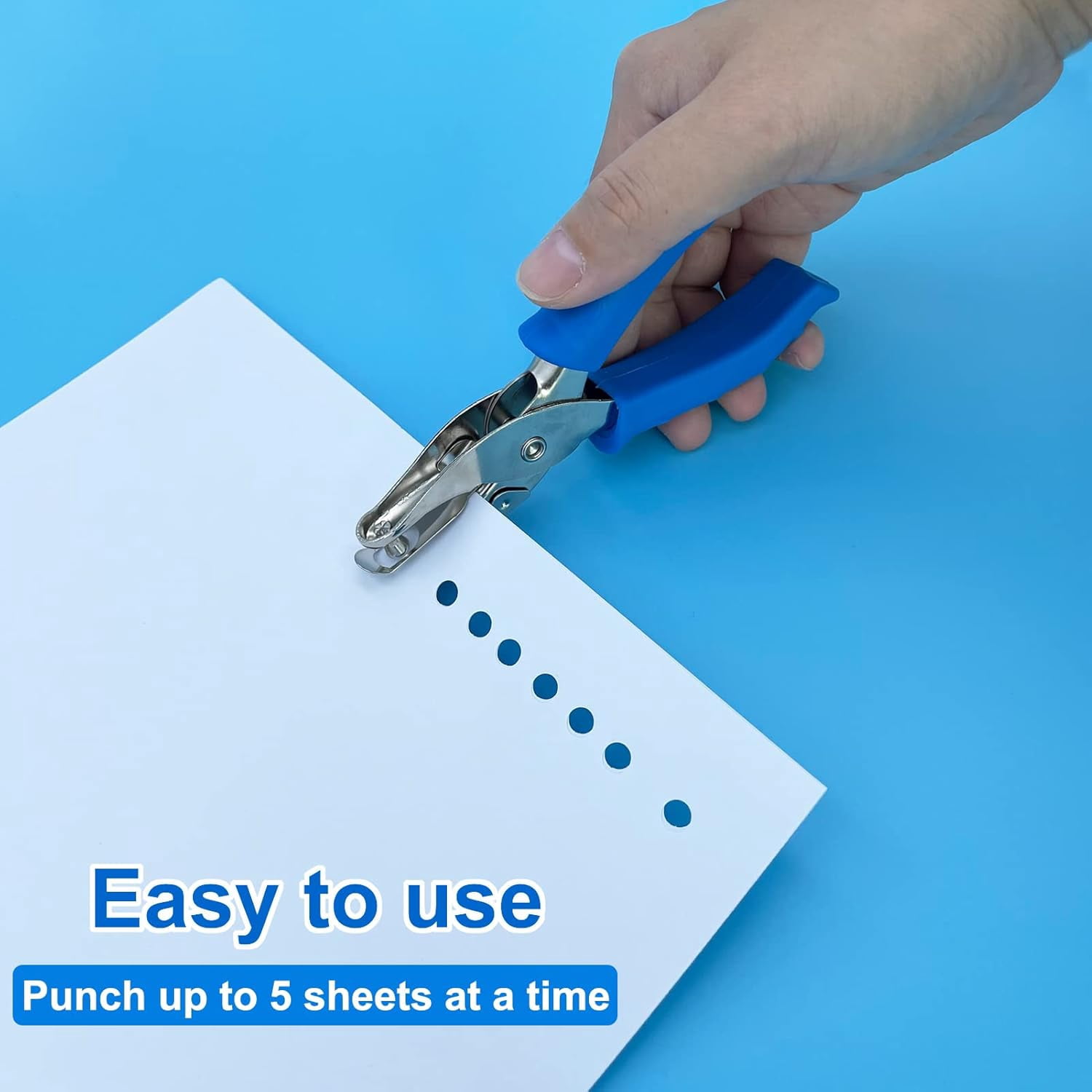 Single Hole Punch 1/4 Inch Hole Puncher for Crafts One Hole Paper Punch with Garden Shovel Trowel Garden Tool with Measurement Mark