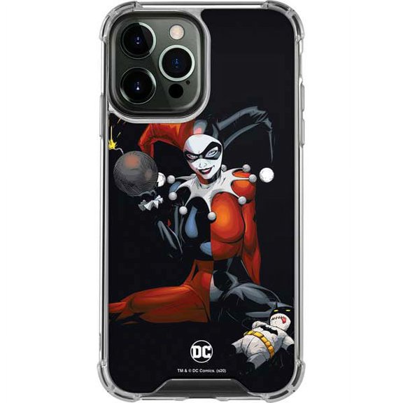 Skinit DC Comics Harley Quinn Playfull Pose iPhone 14 Pro Max Clear Case