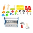 thumbnail image 4 of Juego de herramientas de madera para niños pequeños, juguetes de construcción Montessori, kits de herramientas de construcción de modelos de juego de, 4 of 9