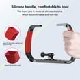 thumbnail image 3 of Underwater Diving Rig Tray Mount Silicone Anti Slip Grip Stabilizer with 2 Cold Shoe 1 / 4in 3 / 8in Screw Hole Action Camera Accessory for Yi Photography, 3 of 7
