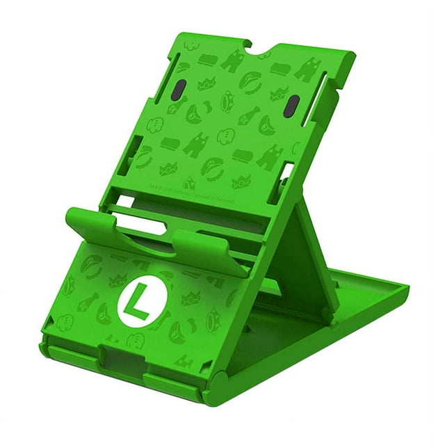 Support Switch pour Nintendo avec Emplacements de Rangement pour Cartes de Jeu, Réglable, Portable, Support Pliable Compatible avec Console Nintendo Switch/Switch Lite/Switch OLED