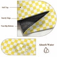 thumbnail image 6 of 3'x5' Area Rugs, Yellow White Plaid Indoor Outdoor Area Rug for Living Room Bedroom, Modern Retro Geometric Checkered Washable Bathroom Rugs Kitchen Floor Carpet Mats Home Decor Aesthetic, 6 of 8