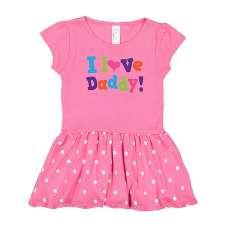 

Inktastic I Love Daddy Girls Gift Toddler Girl Dress