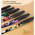 thumbnail image 5 of 12-Piece Flower Kitchen Knife Set with Blade Guards, Dishwasher Safe, German High Carbon Stainless Steel Block, Springtok Multicolor Cutting, 5 of 6