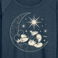 thumbnail image 3 of Disney - Mickey On Celestial Moon - Women's Lightweight French Terry Long Sleeve Shirt, 3 of 5