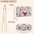thumbnail image 4 of FORMRS Women Crossbody Purse with Chain Strap Vegan Leather Shoulder Handbag, Gray Christmas Santa, 4 of 7