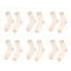 thumbnail image 1 of mujeres calcetines casuales 6 Pares De Calcetines Casuales Transpirables Para Mujer Elásticos Florales Con Volantes De Encaje Caqui Caqui Magideal mujeres calcetines casuales, 1 of 7