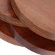 thumbnail image 2 of 4 posavasos redondos de madera, sencillos y resistentes al calor., 2 of 7