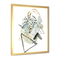 thumbnail image 2 of Designart 'Mountain Bird With Gouache Of Abstract Landscape' Modern Framed Art Print, 2 of 4