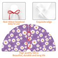 thumbnail image 4 of Yiaed Daisies Flowers Print Christmas Tree Skirt , Tree SkirtsTree Mat for Christmas Winter Holiday Indoor Decorations-36", 4 of 7