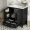 Black, variant on 30 inch Sumdeal black Bathroom Vanity with Single Sink, Soft-Closing Doors and Drawer, Combo Storage Cabinet with Undermount Ceramic Basin, Solid Wood Frame for Bathroom Organization