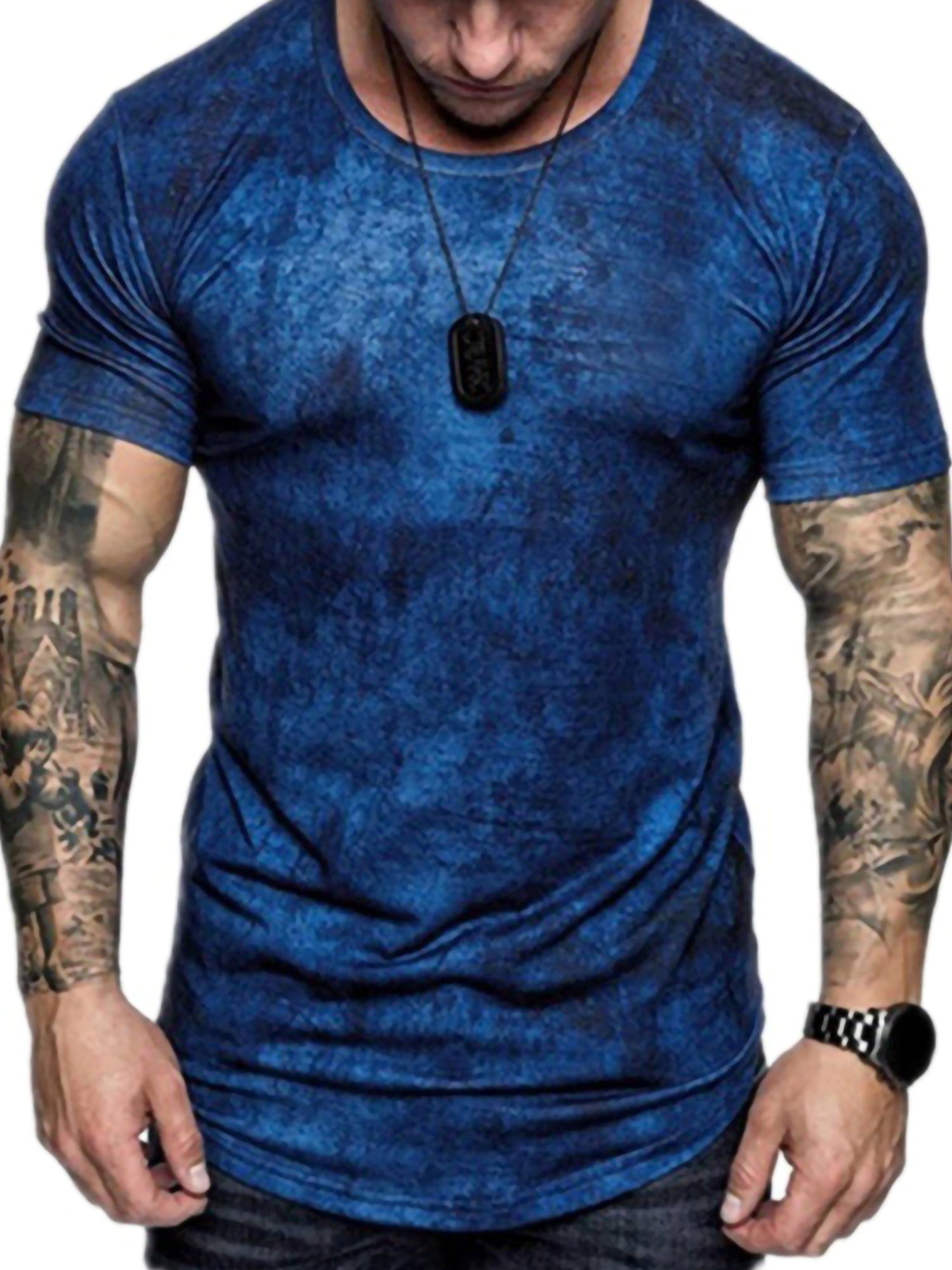 tie dye workout shirt mens