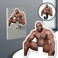 thumbnail image 2 of Buy 2 get 10% off Creative Funny Bumper Funny Expression Stickers Prank Gift, 2 of 3