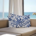 thumbnail image 5 of Waterproof Throw Pillow Covers Set of 2, 20x12 Inch Navy Blue Octopus Coastal Decorative Pillowcases Outdoor Pillow Slip Cushion Covers Set for Couch Tent Summer Beach Ocean Rustic, 5 of 7