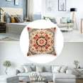 thumbnail image 5 of BANET Ethnic Pattern Red Boho Pillow Cover Southwest Farmhouse Pillow Cover Home Decor Throw Pillow Case Cushion Cover for Sofa Couch 12x12in, 5 of 7