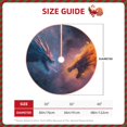 thumbnail image 2 of Sikiie Watercolor Sky Dragon Nativity Christmas Tree Skirt, Jesus Christian Winter Holiday Tree Mat Decoration(30-48IN)36", 2 of 6