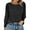 Black, variant on Crewneck Blouse for Women Fall Long Sleeve T-Shirts Casual Tees Ladies Loose Tops
