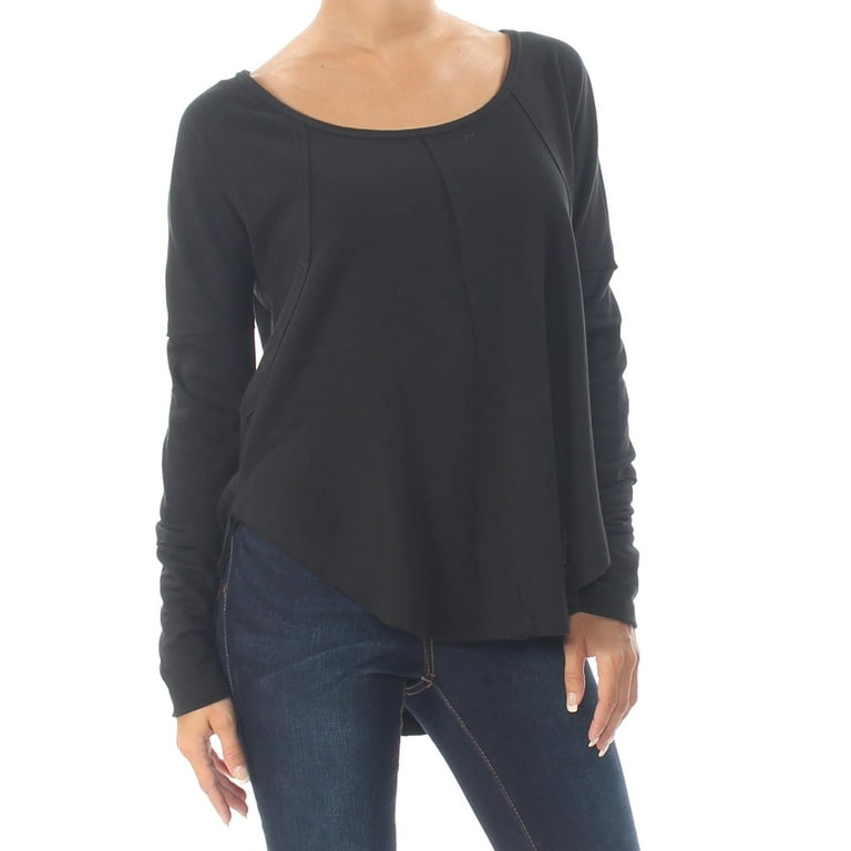 Lucky Brand Womens Hi-Low Long Sleeves Thermal Top 