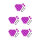 thumbnail image 3 of Sidaley Paquete de 20 tapas de tuerca de rueda de coche, cubierta de tornillo de cubo de coche antioxidante Exterior, tuercas de neumático de Violeta 19 mm 5piezas, 3 of 6
