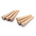 thumbnail image 3 of SHISUYAN 6Pcs Maple Wood Bridge Pin for Acoustic Guitar Tuning Pegs Brown Cylindrical Shape, 3 of 8