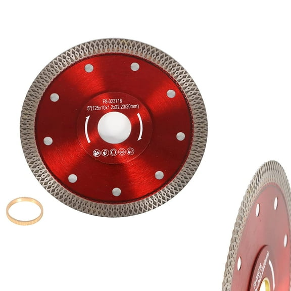 EPOTOOR 5 Inch Diamond Ultra-Thin Cutting Blade Circular Saw Blade Suitable for Cutting Marble and Granite Tiles