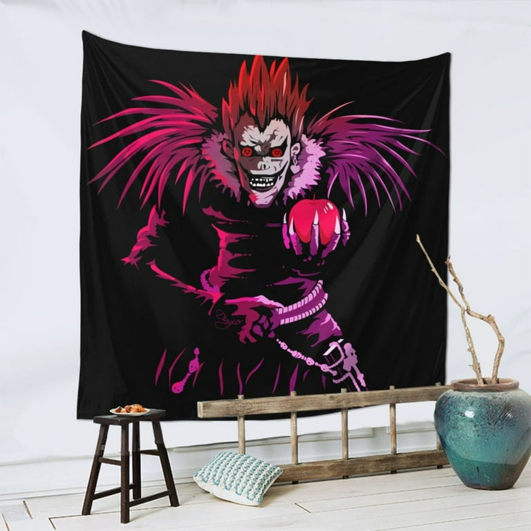 Death Note Ryuk Wall Tapestry Wall Hanging Tapestries Decorative Wall Blanket Bedroom Dorm Decor 59 X 59 Inches