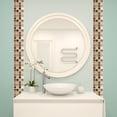 thumbnail image 2 of Luckyn 18 Pcs Simulation Mosaic Tile Wall Stickers Home Decoration 10*10cm Waterproof, 2 of 10