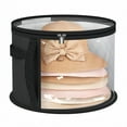 thumbnail image 7 of RUISINERY Hat Storage Bag for Efficient Organization Convenient Foldable Round Brim Caps Organiser with Handle and Clear Window, 7 of 7