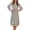 Floral Green, variant on Women's Floral Chiffon Midi Dress Puff Long Sleeve Mock Neck Summer Wedding Guest Party Dresses Fall 2026 Outfits Floral Green Medium