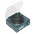 thumbnail image 1 of Haut-parleur Réveil, HiFi 3 Modes de Lecture Rétro Rotatif Disque Vinyle Haut-Parleur Réveil pour Lecture de Musique Vert Noirâtre, 1 of 8