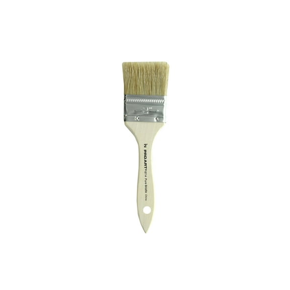Pro Art Brush White Bristle 2"