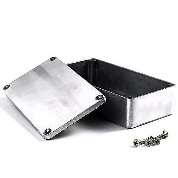 ESUPPORT 1590B 115x65x35mm Boîtier en Métal Aluminium avec Pédale d'Effet Guitare