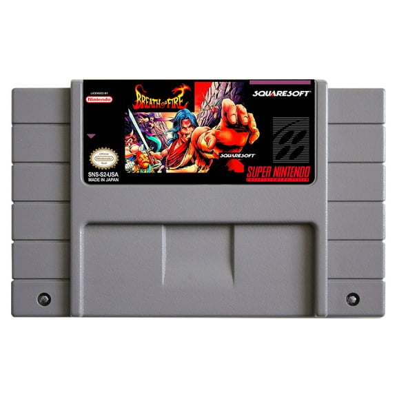 SNES Games Cartridge Breath of Fire