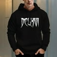 thumbnail image 6 of Men's 330g 100% Cotton Pattern Terry Dropped Shoulder Hoodie-DCLXVI, 6 of 15
