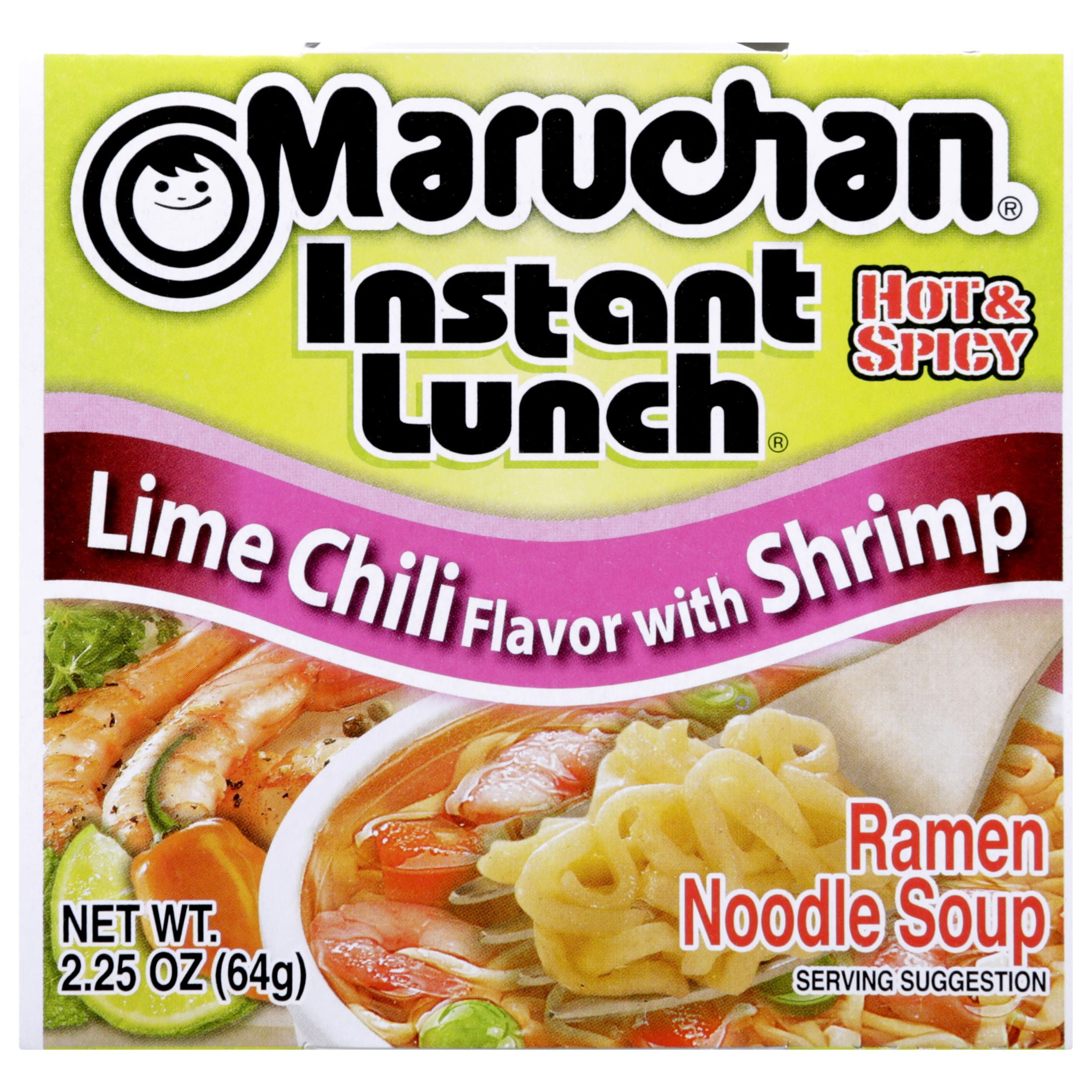 6 pack) Maruchan Instant Lunch Ramen Noodles, Lime Chili Flavor