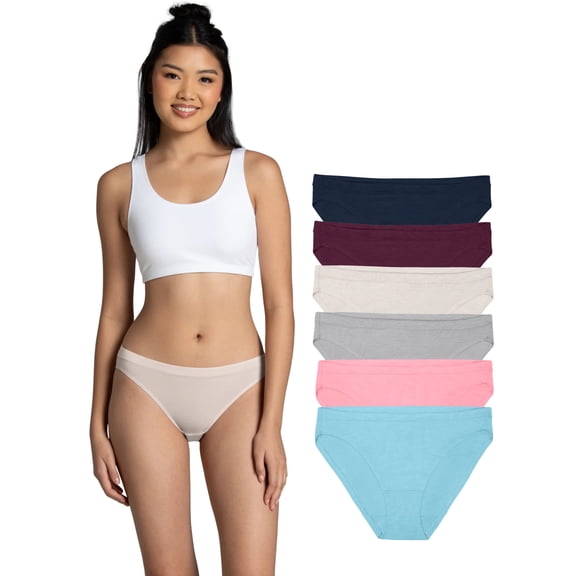 Fruit of the Loom Women's Beyondsoft Bikini Underwear, 6-Pack