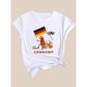 thumbnail image 2 of Germany Euro Football & Beer Celebration Print Women's Casual Fashion Round Neck Short Sleeve T-Shirt, 2 of 7