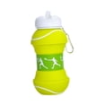thumbnail image 3 of Botella de agua plegable para niños Jarra de agua de botella de silicona para niños para el tenis que el ciclismo para acampar, 3 of 9