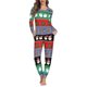 thumbnail image 1 of Conjunto de pijama de dos piezas con estampado navideño para mujer, ropa de dormir femenina, traje de manga larga, ropa de casa, ropa de estar por casa, otoño, envío directo, 1 of 4
