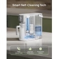 thumbnail image 2 of DREO Reverse Osmosis Water Filter Countertop, RO Filtration System, 3:1 Pure to Drain, TDS & Filter Life & 2 Autofill Pitchers, Install-Free, Self-Cleaning Water Purifier, RO Water Filter 5L White, 2 of 8