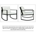 thumbnail image 6 of 3 Piece Patio Furniture Set, Outdoor Rocking Chairs Set of 2 with Coffee Table, Patio Bistro Set Patio Rocking Chair Oversize Rattan Conversation Sets for Garden, Balcony, Backyard, 6 of 7