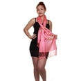 thumbnail image 3 of GILBIN'S Fashionalble Floral-Pasley Design Embroidered Light Scarf Wrap Shawl Pashmina(Flower Pink), 3 of 4