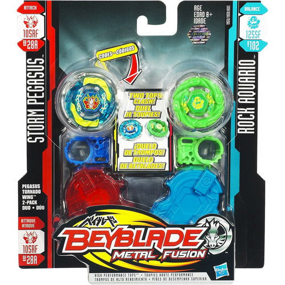 Beyblade Metal Fusion Pegasus Tornado Wing Attack 2-Pack BB28A 